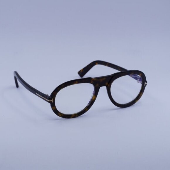 Tom Ford FT5756-B 052 Eyeglasses Havana 53mm Aviator Frame - Picture 5 of 9